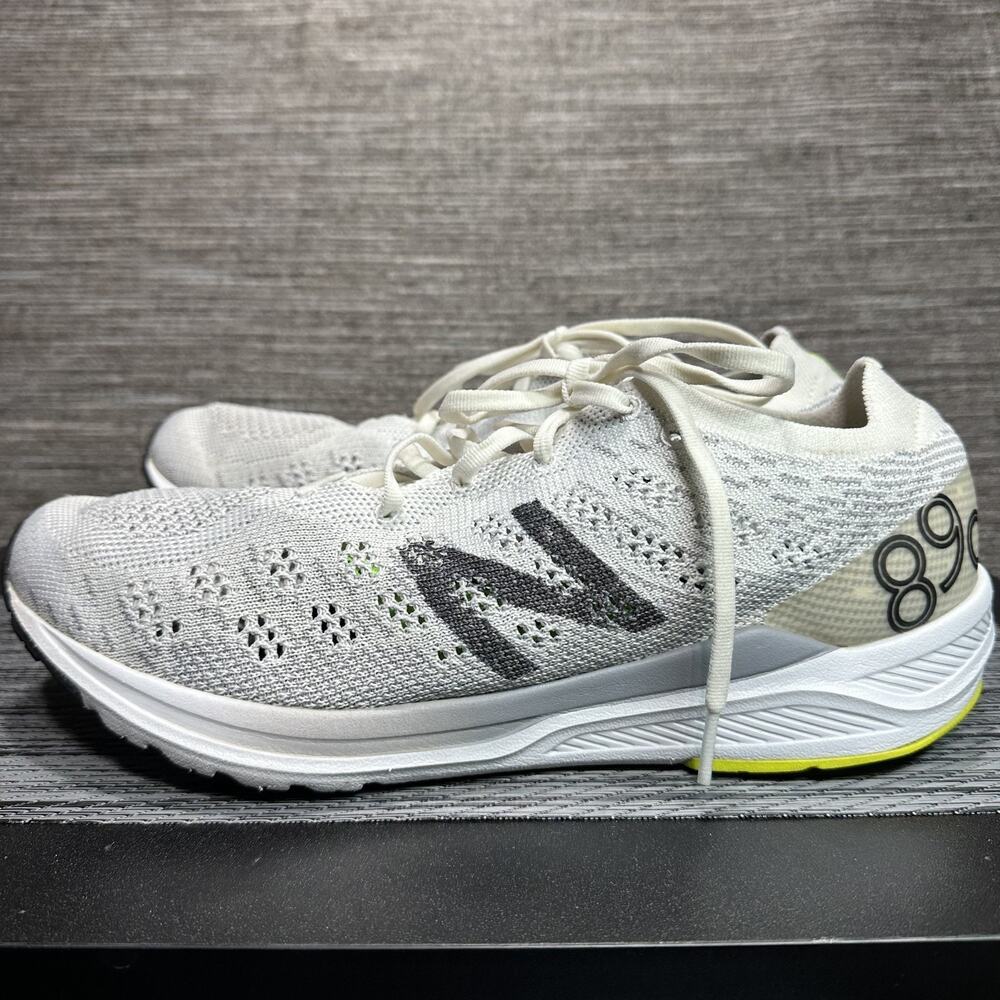 New Balance 890v7 Running Shoes White Gray M890WB7 - Men's 12